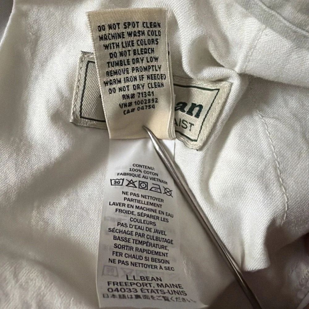 LL Bean Mens Cargo Pants 42x30 Light Khaki Comfort Waist Cotton Utility 191819